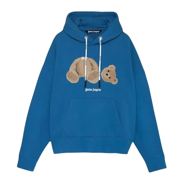 Palm Angels Kill The Bear Popover Blue — Authentic Palm Angels in stock at CLZTURE