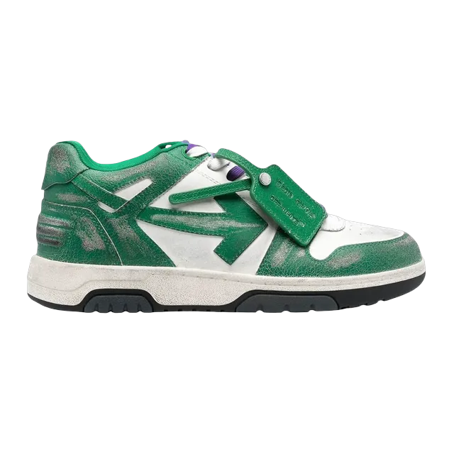 Off-White Out of Office Used White Green — Authentic Shoes & Footwear at CLZTURE