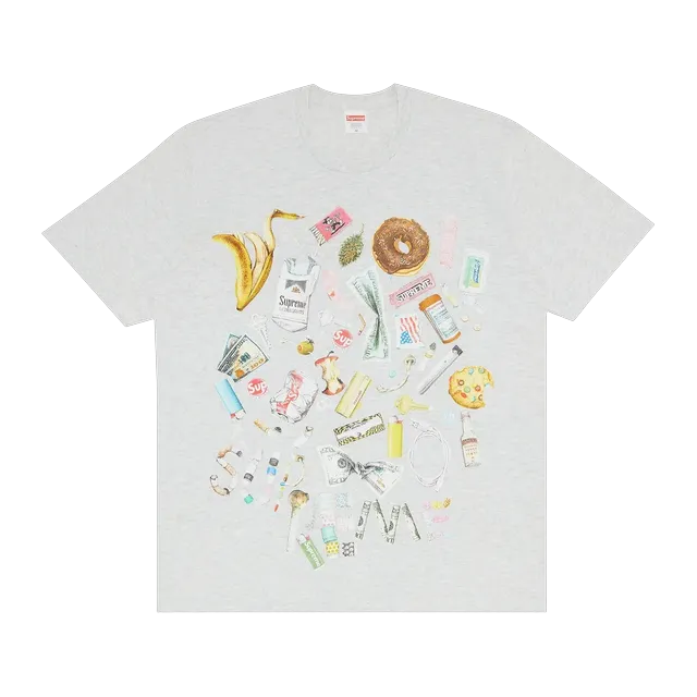 Supreme Trash T-Shirt Ash Grey — Authentic Supreme in stock at CLZTURE