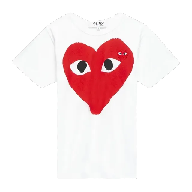 Comme des Garçons Play Big Heart T-Shirt White — Authentic Comme Des Garçons in stock at CLZTURE