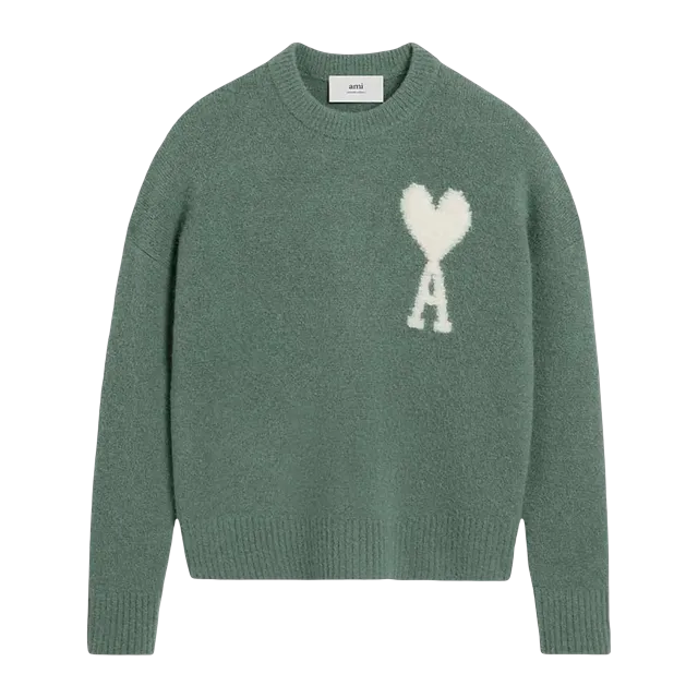 AMI Paris Big Logo Sweater Antique Clay — Authentic AMI in stock at CLZTURE