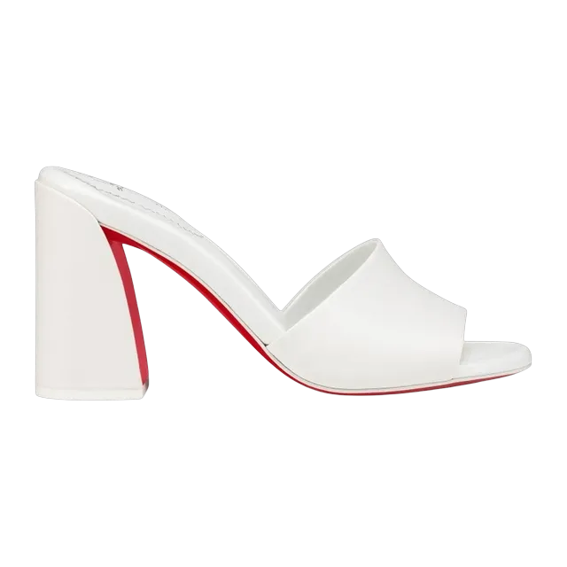 Christian Louboutin Jane Mule 85Mm White — Authentic Christian Louboutin in stock at CLZTURE
