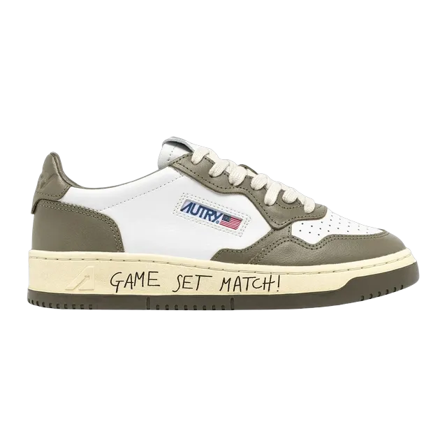 Autry Medalist Low Game Set Match Green White — Authentic Shoes & Footwear at CLZTURE