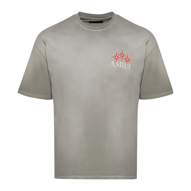 Amiri Starburst Oversized T-Shirt Grey — Authentic T-Shirts at CLZTURE