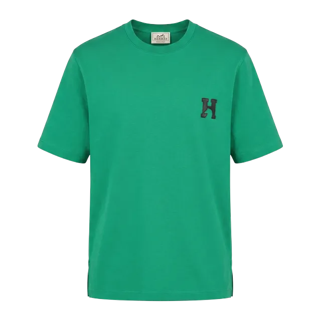 Hermès T-Shirt Patch H’Cheval Green — Authentic T-Shirts at CLZTURE