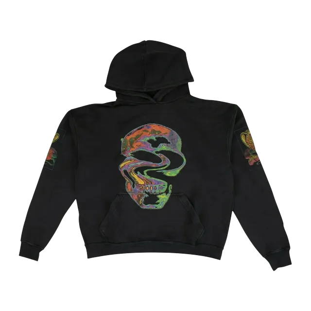 Rhude Graphic Print Hoodie Black — Authentic Hoodies & Sweats at CLZTURE