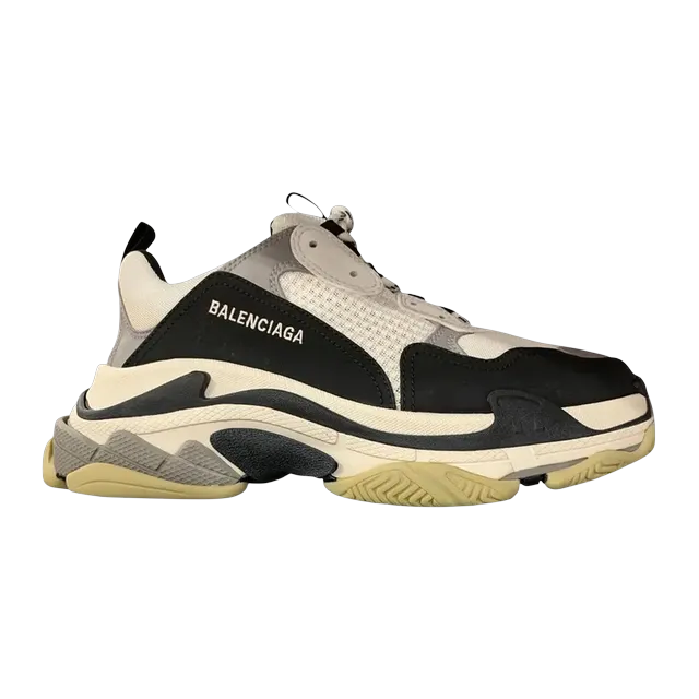Balenciaga Triple S White Grey Black — Authentic Shoes & Footwear at CLZTURE