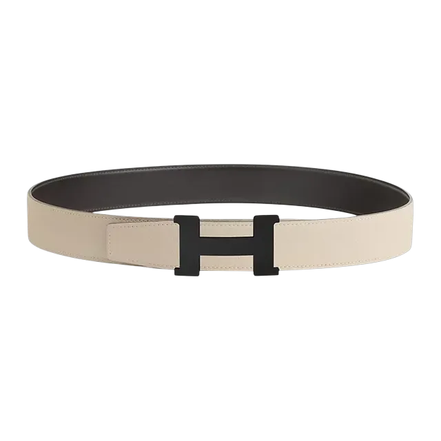 Hermès Boucle Constance 38Mm Grey White — Authentic Accessories at CLZTURE