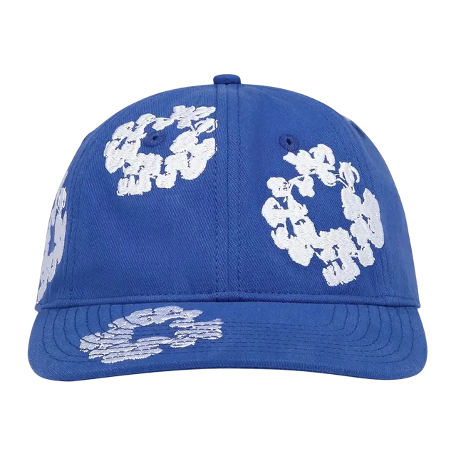 Denim Tears The Cotton Wreath Cap Blue — Authentic Accessories at CLZTURE