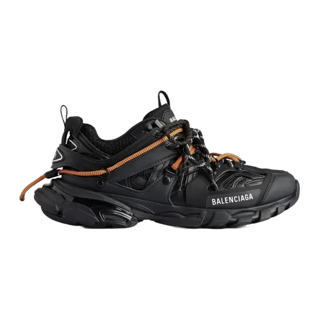 Sneaker Track Trail Laces Black/Orange — Authentic Balenciaga at CLZTURE