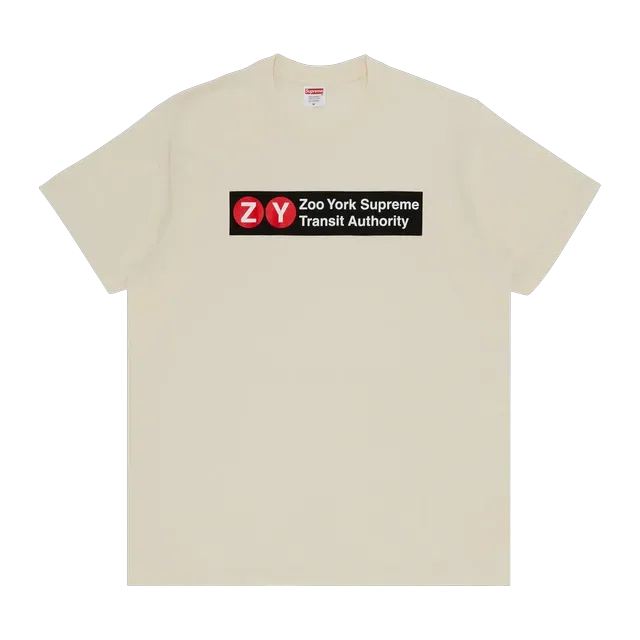 Supreme x Zoo York Transit T-Shirt Natural — Authentic Supreme in stock at CLZTURE