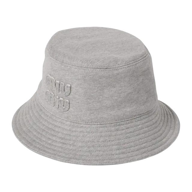 Miu Miu Bucket Hat Drill Grey — Authentic Caps & Beanies at CLZTURE