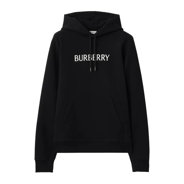 Burberry Hoodie Cotton à Logo Black — Authentic at CLZTURE