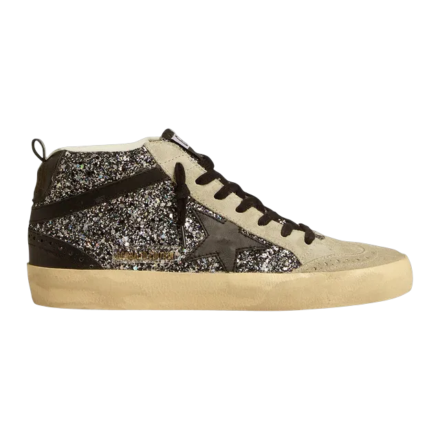 Golden Goose Sneakers Mid Star Silver — Authentic Golden Goose in stock at CLZTURE