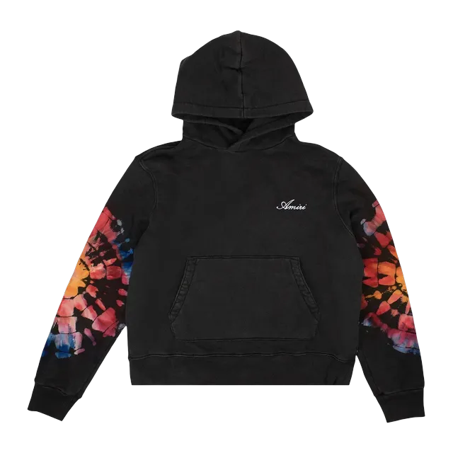 Amiri Spot Tie Dye Hoodie Black — Authentic Hoodies & Sweats at CLZTURE