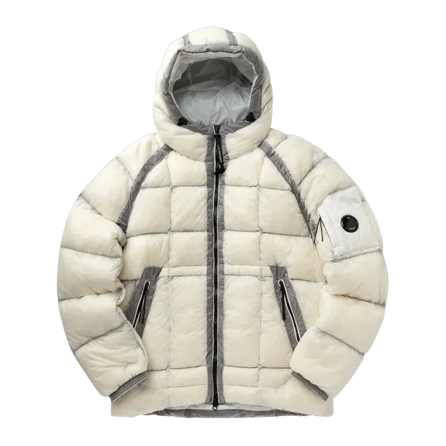C.P. Company D.D. Shell Hooded Down Jacket White — Authentic Jackets & Outerwear at CLZTURE