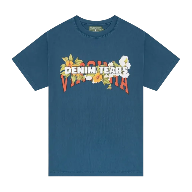 Denim Tears The Virginia 1619 T-Shirt Navy — Authentic Denim Tears in stock at CLZTURE