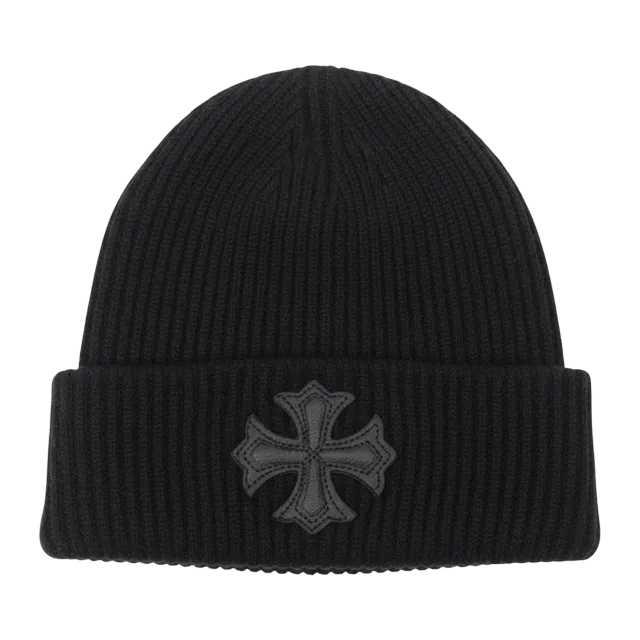 Chrome Hearts Beanie Logo Black — Authentic Accessories at CLZTURE
