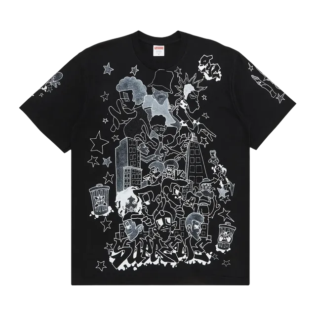 Supreme Downtown T-Shirt Black — Authentic Supreme in stock at CLZTURE