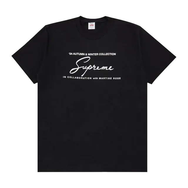 Supreme x Martine Rose T-Shirt Black — Authentic Supreme in stock at CLZTURE