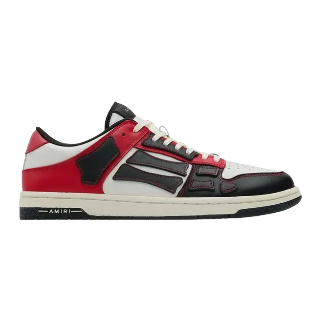 Amiri Skel Top Low Black Red White — Authentic Shoes & Footwear at CLZTURE
