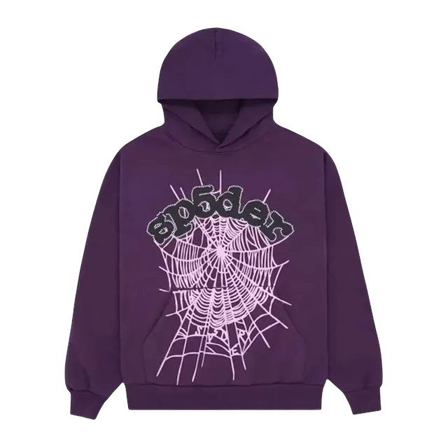 Sp5der Web Hoodie Purple — Authentic Hoodies & Sweats at CLZTURE