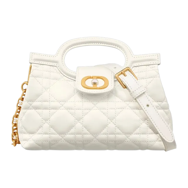 Mini Bag Top Handle Dior Jolie White — Authentic at CLZTURE