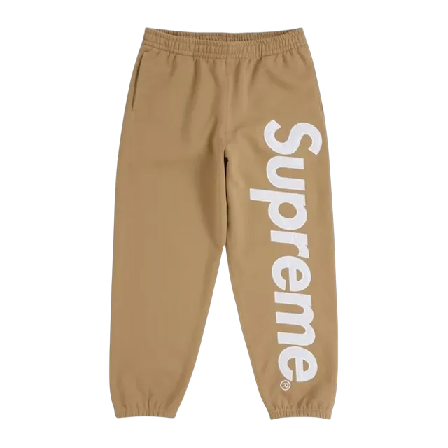 Supreme Satin Applique Hooded Brown — Authentic Pants & Trousers at CLZTURE