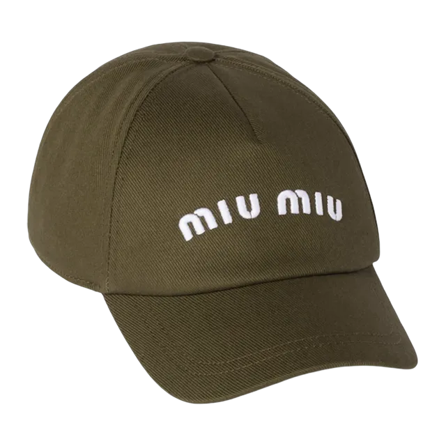 Miu Miu Cap Drill Green — Authentic Miu Miu in stock at CLZTURE