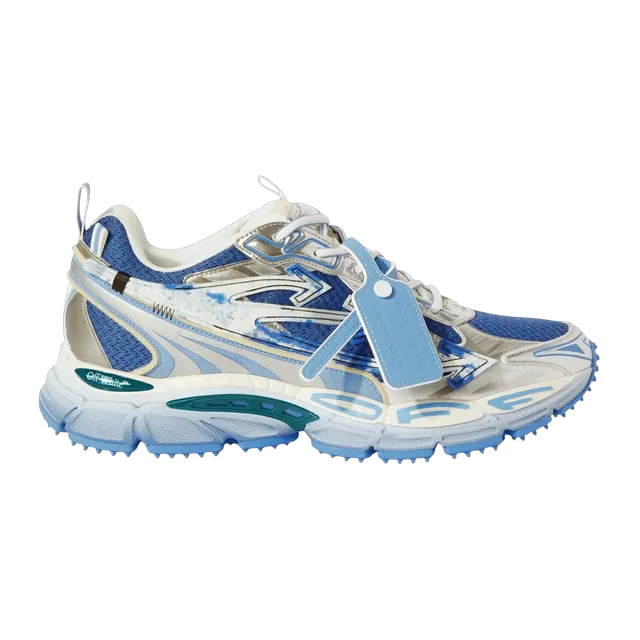 Off-White Be Right Back Silver Blue — Authentic Shoes & Footwear at CLZTURE