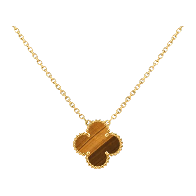 Van Cleef & Arpels Vintage Alhambra Œil De Tigre Gold — Authentic Jewelry at CLZTURE