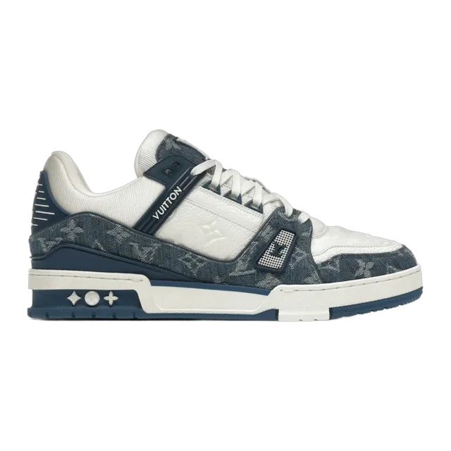 Louis Vuitton Lv Trainer Blue Denim — Authentic louis-vuitton at CLZTURE