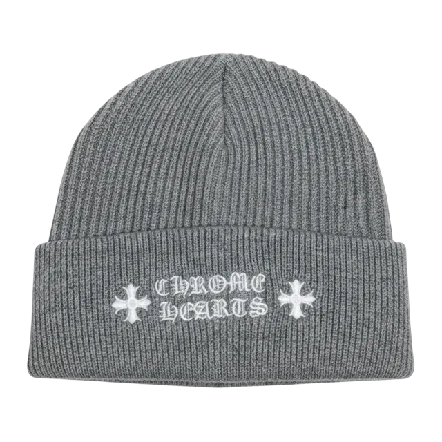 Chrome Hearts Beanie Logo Grey — Authentic Accessories at CLZTURE