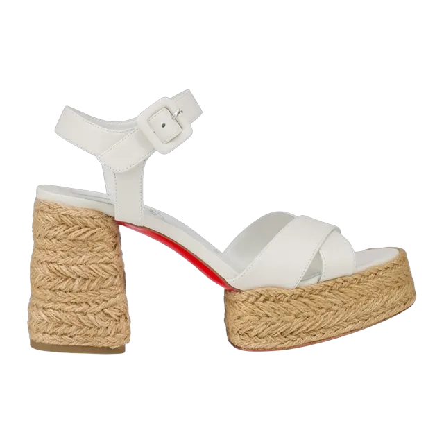 Christian Louboutin Calakala White — Authentic Shoes & Footwear at CLZTURE