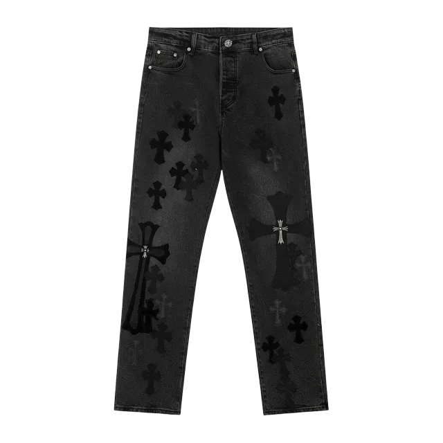 Chrome Hearts Cross Patch Jeans Black — Authentic Chrome Hearts in stock at CLZTURE