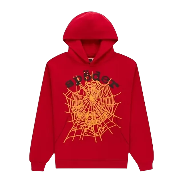 Sp5der Og Web V2 Hoodie Red — Authentic Hoodies & Sweats at CLZTURE