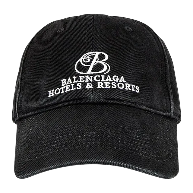 Balenciaga Resort Cap Black/White — Authentic Balenciaga in stock at CLZTURE
