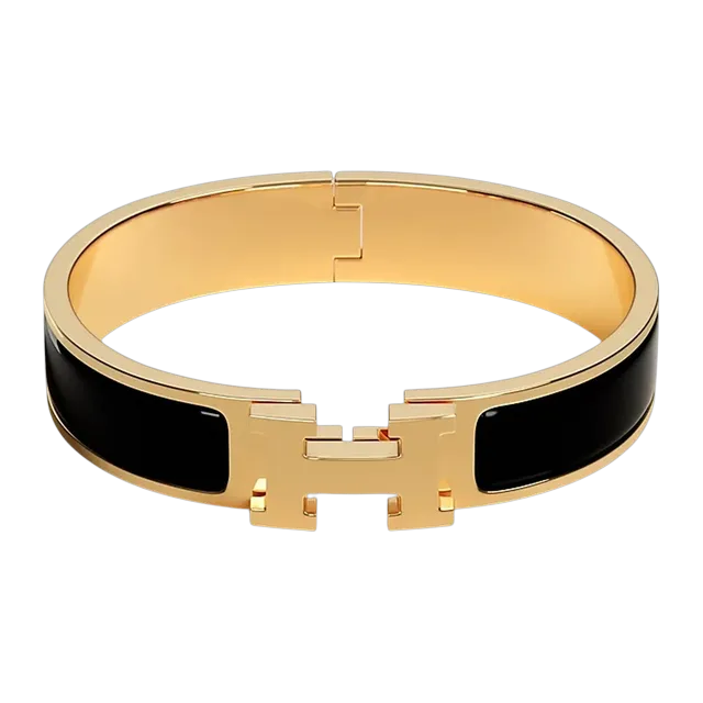 Hermès Bracelet Clic h Black — Authentic Hermès in stock at CLZTURE
