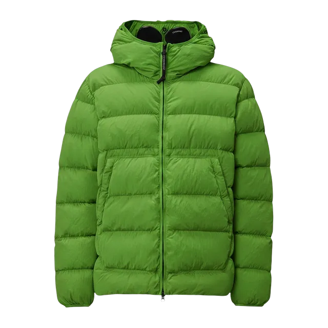 C.P. Company Chrome-R Goggle Down Jacket Green — Authentic Jackets & Outerwear at CLZTURE