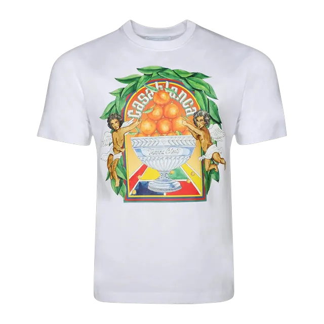 Casablanca Triomphe D’Orange T-Shirt White — Authentic Casablanca in stock at CLZTURE
