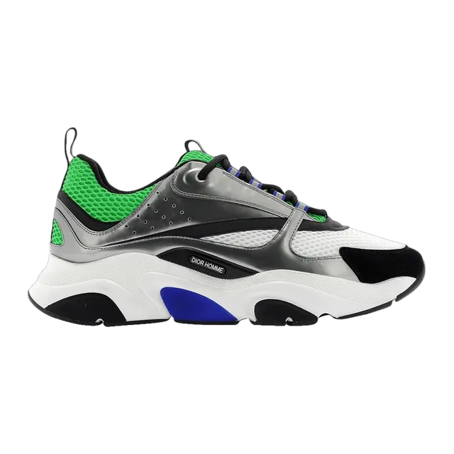 Dior Sneakers B22 Silver Green — Authentic Shoes & Footwear at CLZTURE