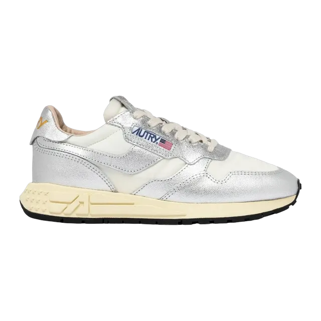 Autry Reelwind Low White Silver — Authentic Shoes & Footwear at CLZTURE