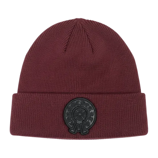 Chrome Hearts Beanie Logo Red — Authentic Accessories at CLZTURE