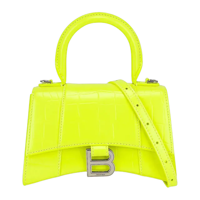 Balenciaga Hourglass Top Xs 19Cm Fluo Yellow — Authentic Bags & Luggage at CLZTURE
