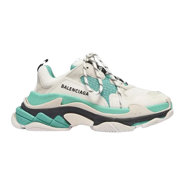 Balenciaga Triple S White Green — Authentic Shoes & Footwear at CLZTURE