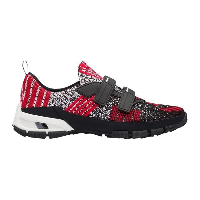 Prada Crossection Knit Black Scarlet — Authentic Shoes & Footwear at CLZTURE