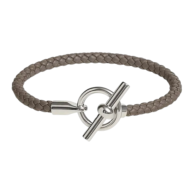 Hermès Bracelet Glénan h Grey — Authentic Jewelry at CLZTURE