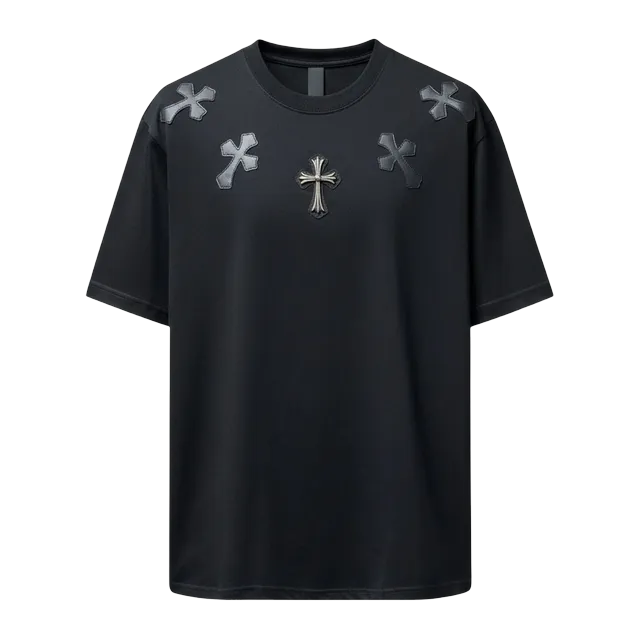 Chrome Hearts T-Shirt Cross Logo Black — Authentic T-Shirts at CLZTURE