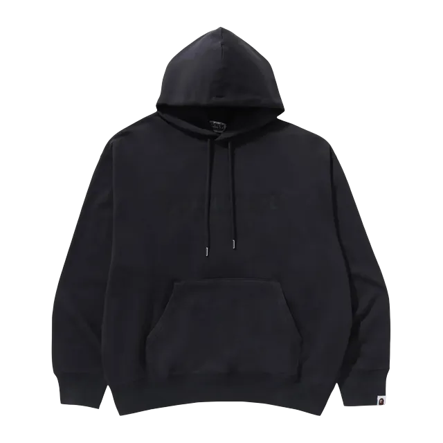 BAPE Garment Dye Bathing Ape Logo Relaxed Fit Pullover Hoodie Grey — Authentic Bape in stock at CLZTURE