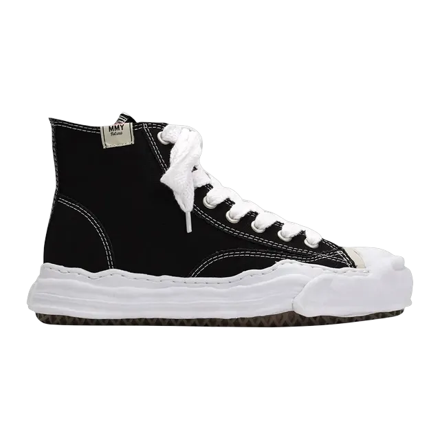 Mihara Yasuhiro Hank Og Sole Canvas High Black — Authentic Shoes & Footwear at CLZTURE